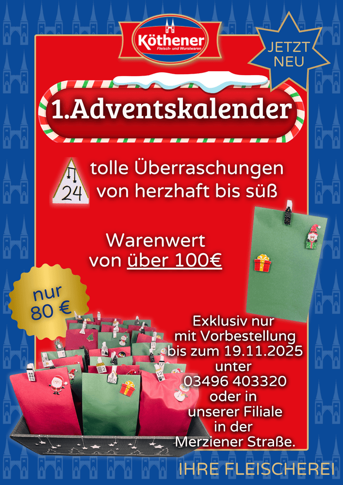Aufsteller Adventskalender